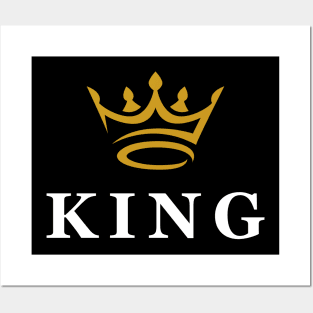 Creative King Crown Design Posters and Art